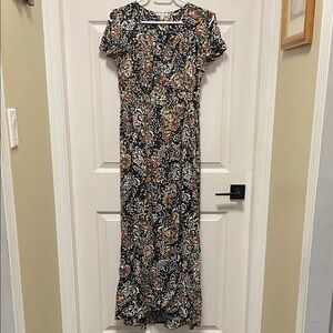 Patrons of Peace | Butterfly | Wrap | Fall | Flutter Sleeve |Maxi Dress |Size S